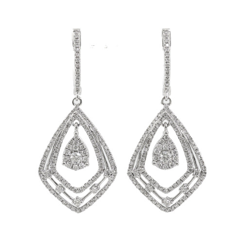 2.87ct Diamond Drop Earrings
