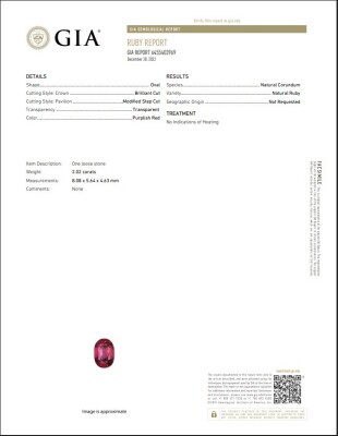 Unheated Ruby 2.02ct and Diamond Ring - 3