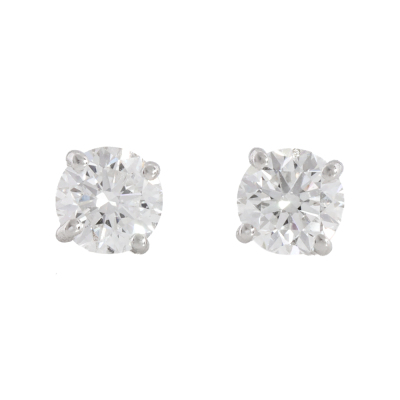 1.00ct Diamond Studs GIA D VVS2