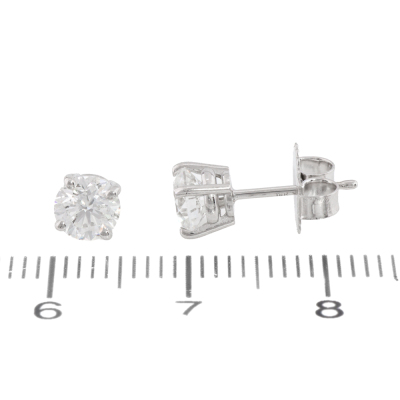 1.00ct Diamond Studs GIA D VVS2 - 2