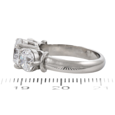 4.01ct Diamond Trilogy Ring GIA D Colour - 5