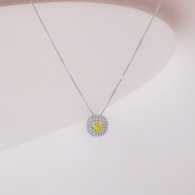 1.58ct Fancy Vivid Yellow Diamond GIA SI2 - 9