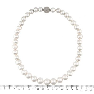 13.9-11.1mm Autore Pearl Strand Necklace - 5