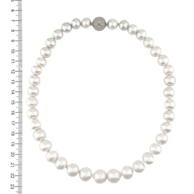 13.9-11.1mm Autore Pearl Strand Necklace - 6