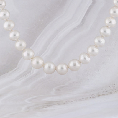 13.9-11.1mm Autore Pearl Strand Necklace - 8