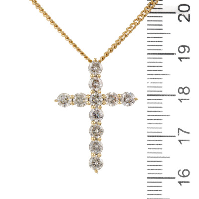 2.00ct Diamond Cross Pendant - 3
