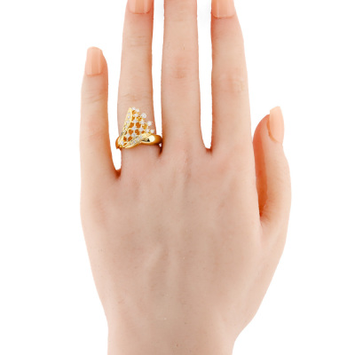 Diamond Dress Ring 18ct Yellow Gold - 6