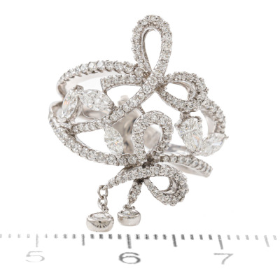 1.11ct Diamond Dress Ring - 7