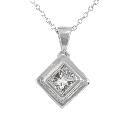 0.70ct Princess Cut Diamond Pendant