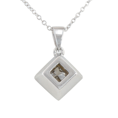 0.70ct Princess Cut Diamond Pendant - 4