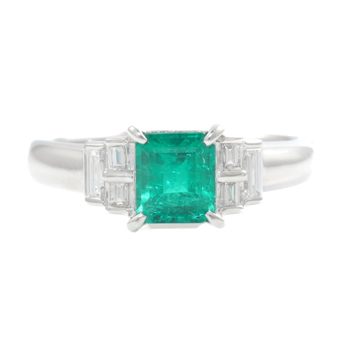 Colombian Emerald & Diamond Ring