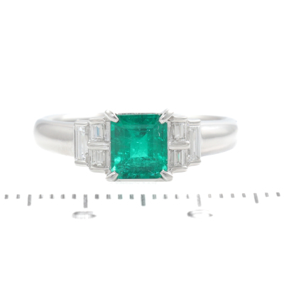 Colombian Emerald & Diamond Ring - 2