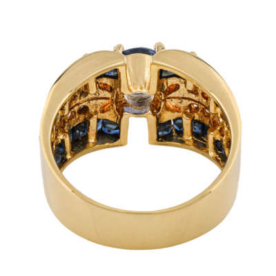 2.46ct Sapphire & Diamond Ring - 4