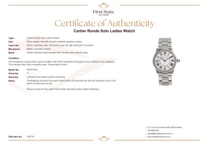 Cartier Ronde Solo Ladies Watch - 4