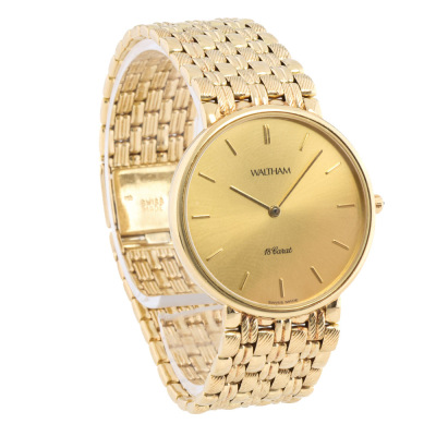 Waltham 18ct Yellow Gold Watch 68.4g - 2