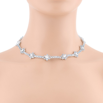 25.44ct Aquamarine & Diamond Gold Necklace