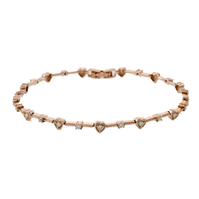 0.59ct Diamond Heart Bracelet
