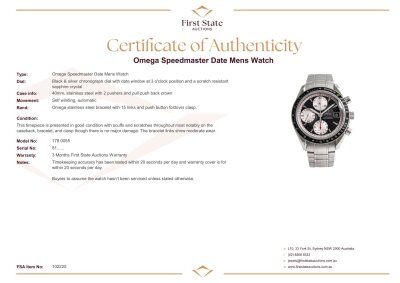 Omega Speedmaster Date Mens Watch - 4