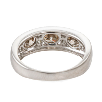Cognac & White Diamond Eternity Ring 1.40ct - 4