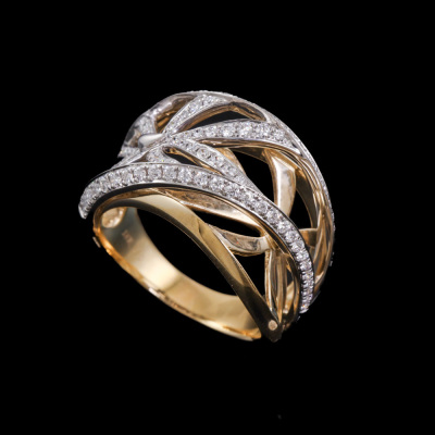 0.63ct Diamond Dress Ring, 18ct 9.7g - 5