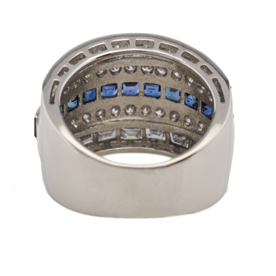 1.99ct Sapphire & 2.50ct Diamond Ring - 4