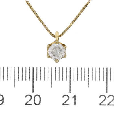 Diamond Solitaire Pendant & Hoop Earrings - 3