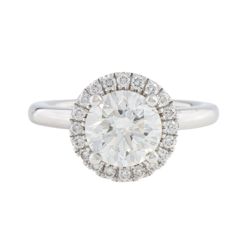 1.70ct Centre Diamond Halo Ring GIA H SI2