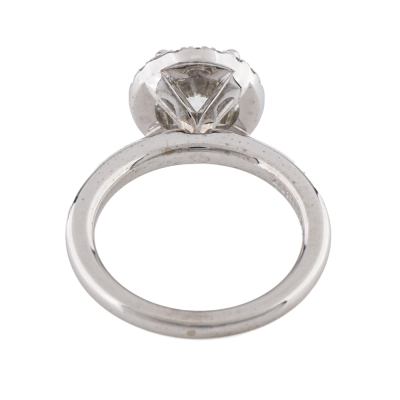 1.70ct Centre Diamond Halo Ring GIA H SI2 - 5
