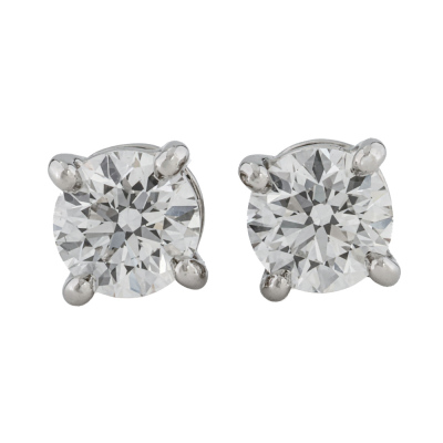 Tiffany & Co. Solitaire Diamond Earrings