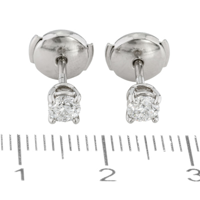 Tiffany & Co. Solitaire Diamond Earrings - 2