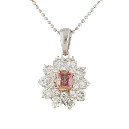 0.27ct Argyle Origin Pink Diamond Pendant GSL