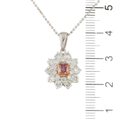 0.27ct Argyle Origin Pink Diamond Pendant GSL - 5