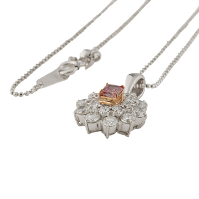 0.27ct Argyle Origin Pink Diamond Pendant GSL - 6