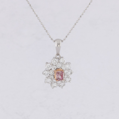 0.27ct Argyle Origin Pink Diamond Pendant GSL - 7