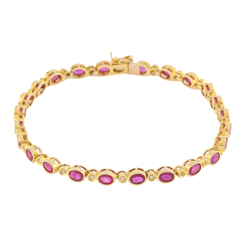 5.50ct Ruby & Diamond Bracelet