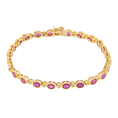 5.50ct Ruby & Diamond Bracelet