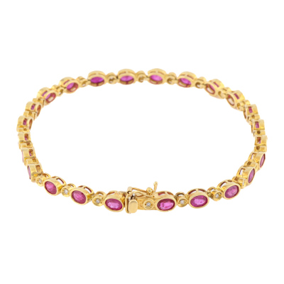 5.50ct Ruby & Diamond Bracelet - 2