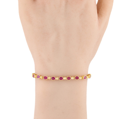 5.50ct Ruby & Diamond Bracelet - 4