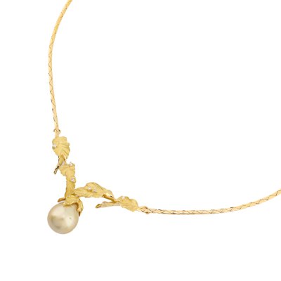 14.2mm South Sea Pearl Necklace 18ct Gold 24.4g - 3