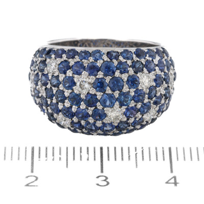 3.53ct Sapphire and Diamond Ring - 2
