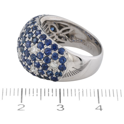 3.53ct Sapphire and Diamond Ring - 3