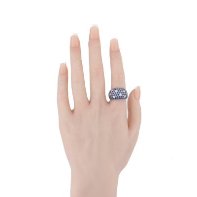 3.53ct Sapphire and Diamond Ring - 5