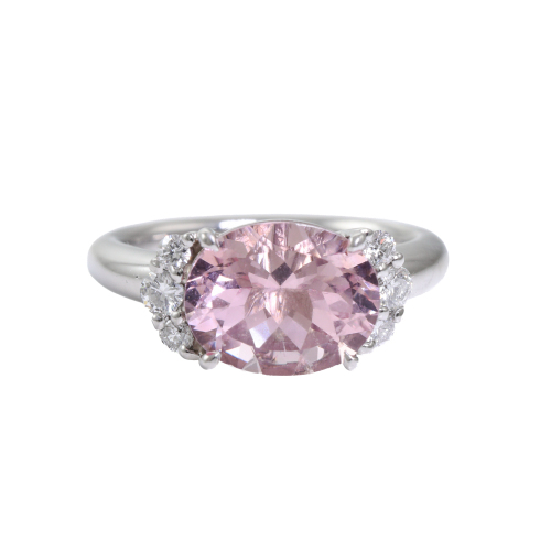 2.50ct Morganite & Diamond Ring