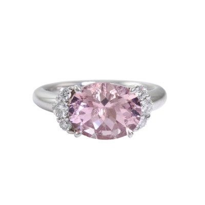 2.50ct Morganite & Diamond Ring