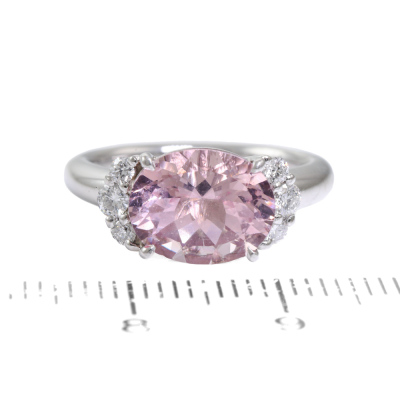2.50ct Morganite & Diamond Ring - 2