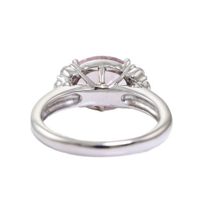 2.50ct Morganite & Diamond Ring - 4