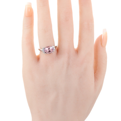 2.50ct Morganite & Diamond Ring - 6