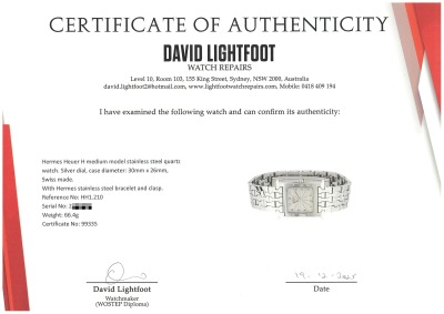 Hermes Heuer H Medium Model Watch - 4