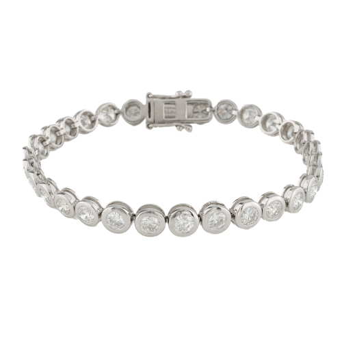 7.10ct Oscar Friedman Diamond Tennis Bracelet