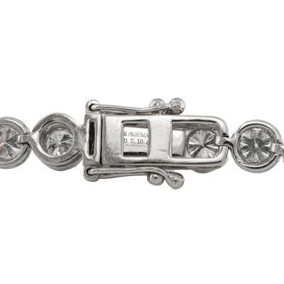 7.10ct Oscar Friedman Diamond Tennis Bracelet - 2